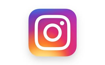 instagram logo plate